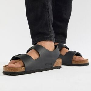 Birkenstock Mens Milano Ankle Leather Strap Sandals flats shoes sz 44/11